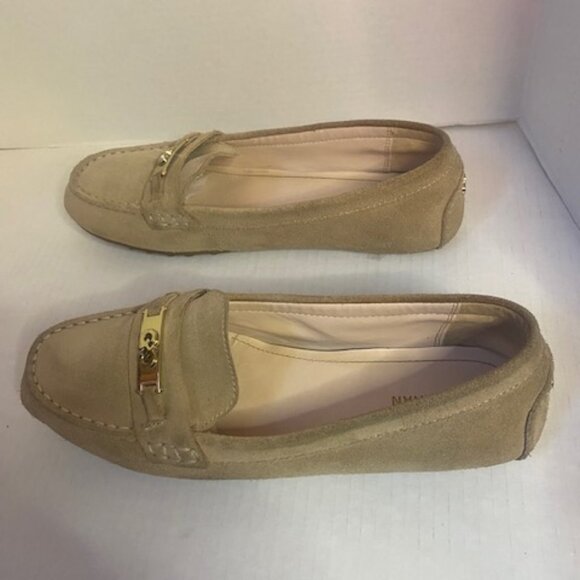 Cole Haan Beige Suede Leather Slip On Loafer Shoes Women, size 8.5B - Picture 4 of 8